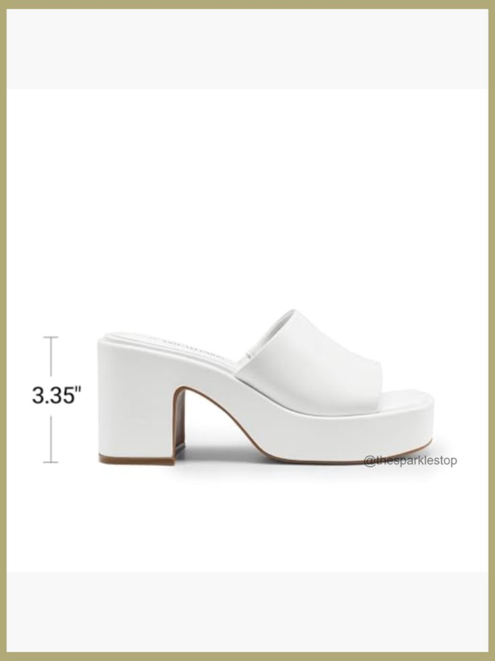 Women's Chunky Platform Heels Square Open Toe Block Heel Sandals - Picture 4 of 7